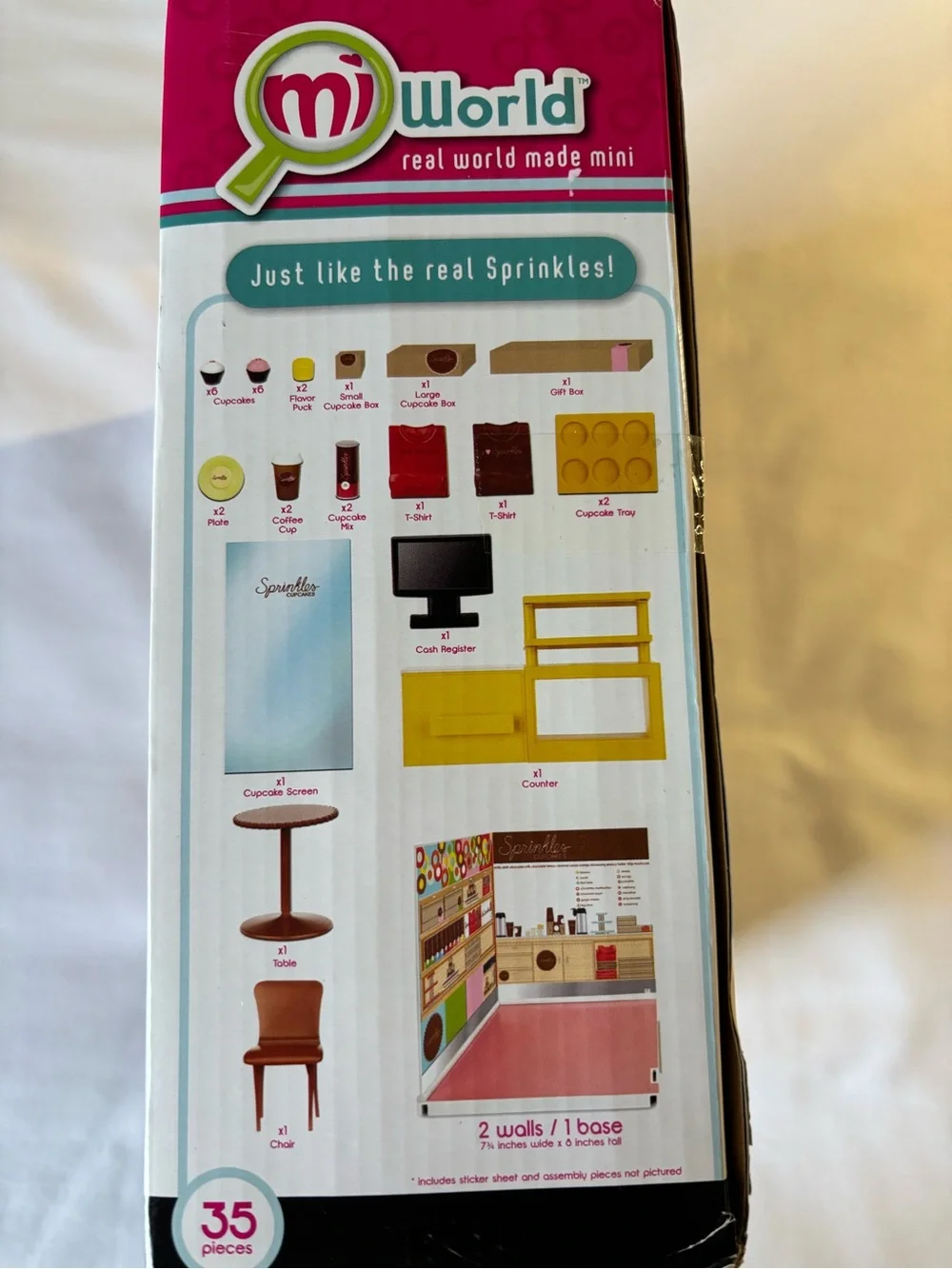 MiWorld Sprinkles Cupcakes Bakery Playset - Pink/Yellow